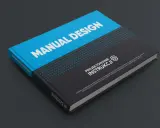 Projektowanie instrukcji: podręcznik "Manual Design" z tekstem opisującym cel tworzenia dokumentacji.