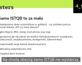 Prezentacja dla **ISTQB agile tester** podkreśla, że samo ISTQB to za mało. Wymieniono zadania testera: zgłaszanie błędów, testy niefunkcjonalne, eksploracyjne, automatyczne i przygotowanie danych.