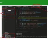 Debugger w VS Code. Widok zmiennych, zakładka Debug, breakpoint i kod testu. Test script w trakcie wykonywania.