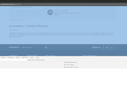 Konsola przeglądarki pokazuje wyniki zapytania $x("//*") z użyciem xpath class contains. Wynik to tablica z jednym elementem.