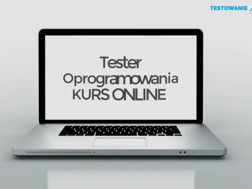 Bezpłatne szkolenie: Tester Oprogramowania Kurs Online na ekranie laptopa.