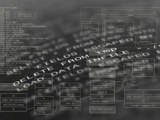 Diagramy przepływu sterowania i schemat bazodanowy, ilustrujące złożoność cyklomatyczną.