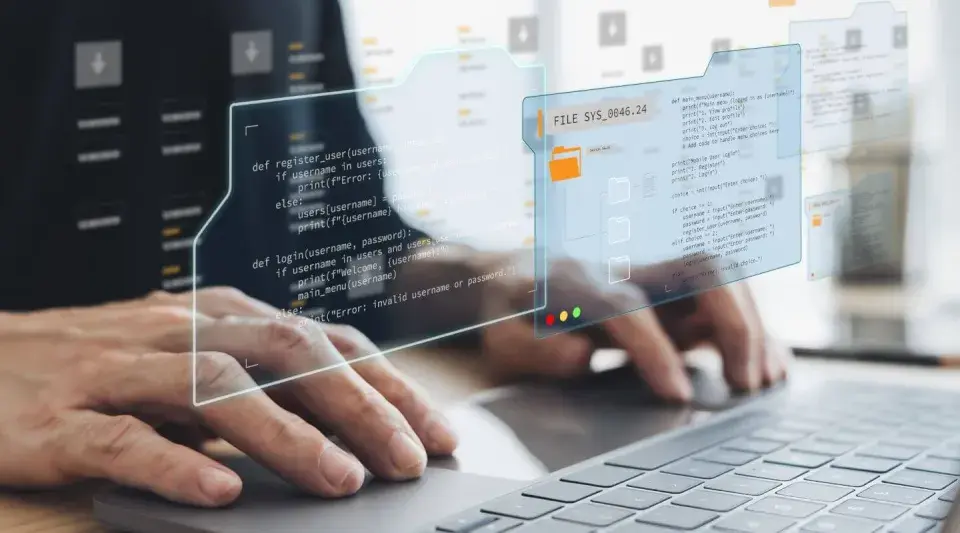 Tworzenie dokumentacji testowej kodu, analizując fragmenty kodu na ekranie.