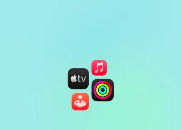 Ikony Apple TV, Muzyka, Gry i Aktywność. Czekam na beta testing.
